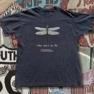 Black National Geographic black Gildan cotton t-shirt